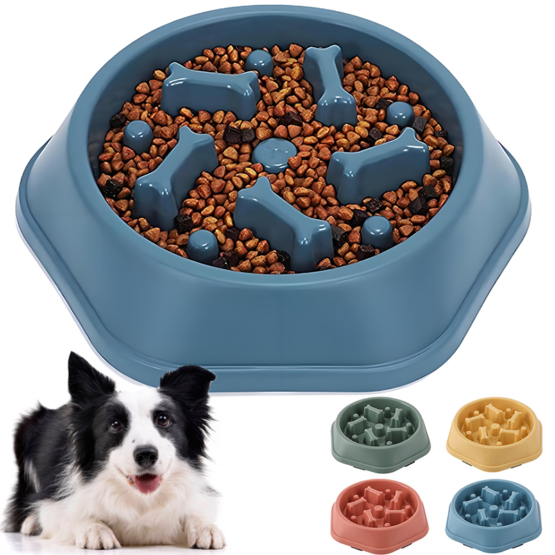Royal Canin Food Medium - スローフィーダー 犬用ボウル 窒息防止 子犬用フードボウル 滑り止め ペット用スローフード