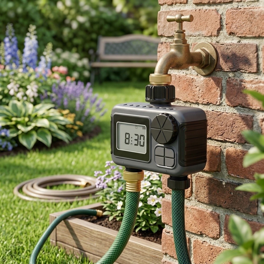 庭用灌漑タイマー、デュアルアウトレット、ABSハウジング、芝 - Timer Dual Outlet のレビューと価格