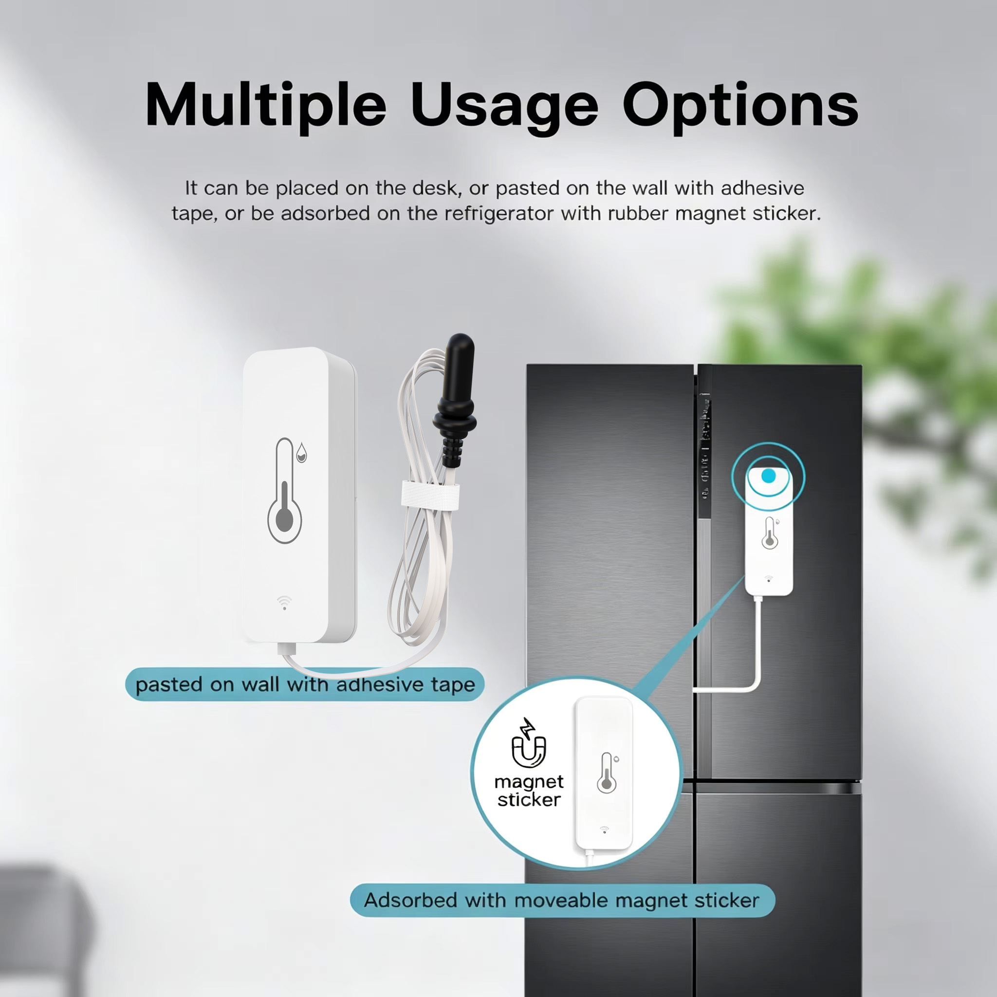 Tuya WiFi 温度湿度センサー 外部プローブ湿度計付き - Digital Hygrometer Probe のレビューと価格